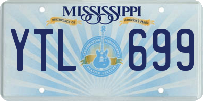 MS license plate YTL699