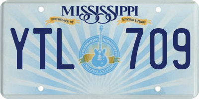 MS license plate YTL709