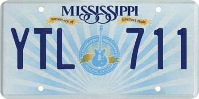 MS license plate YTL711