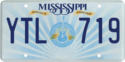 MS license plate YTL719