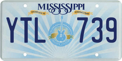 MS license plate YTL739