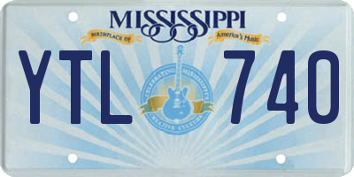 MS license plate YTL740