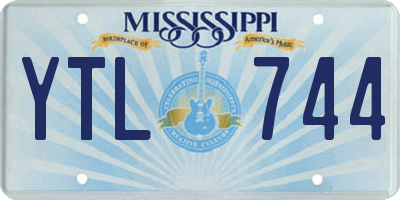 MS license plate YTL744