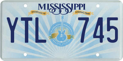 MS license plate YTL745