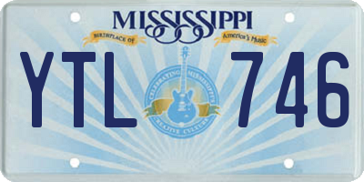 MS license plate YTL746