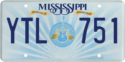MS license plate YTL751