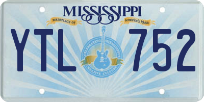 MS license plate YTL752