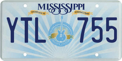 MS license plate YTL755