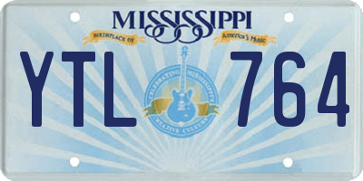 MS license plate YTL764