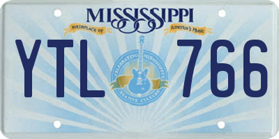 MS license plate YTL766