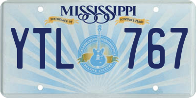 MS license plate YTL767