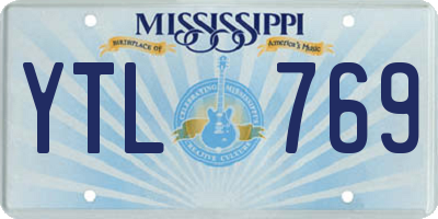 MS license plate YTL769