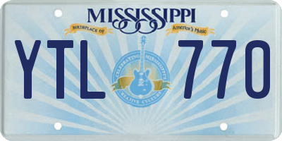 MS license plate YTL770