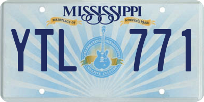 MS license plate YTL771