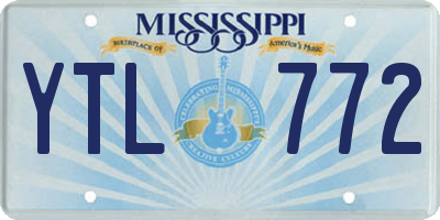MS license plate YTL772