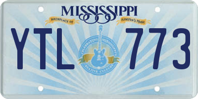 MS license plate YTL773