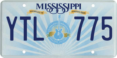 MS license plate YTL775