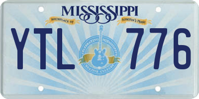 MS license plate YTL776