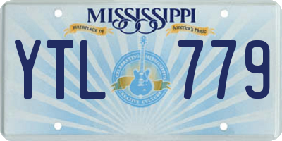 MS license plate YTL779