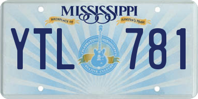 MS license plate YTL781