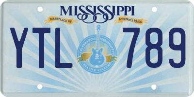 MS license plate YTL789