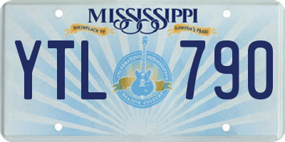 MS license plate YTL790