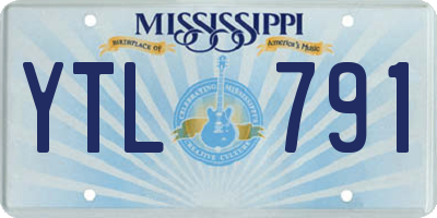 MS license plate YTL791