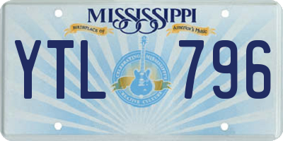 MS license plate YTL796