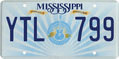 MS license plate YTL799