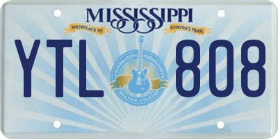 MS license plate YTL808