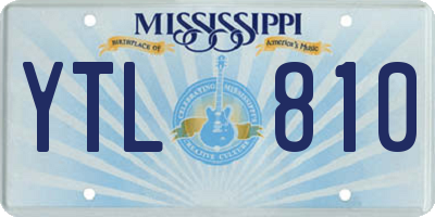 MS license plate YTL810