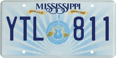 MS license plate YTL811