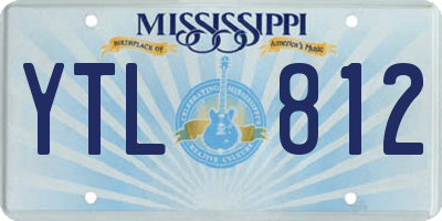 MS license plate YTL812