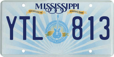 MS license plate YTL813