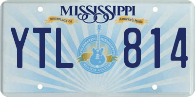 MS license plate YTL814