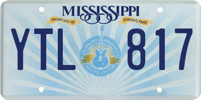 MS license plate YTL817