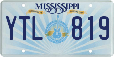 MS license plate YTL819