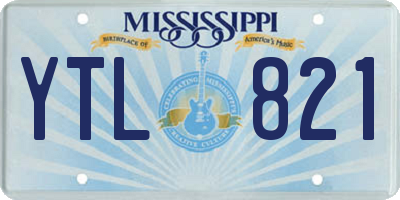 MS license plate YTL821