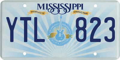 MS license plate YTL823