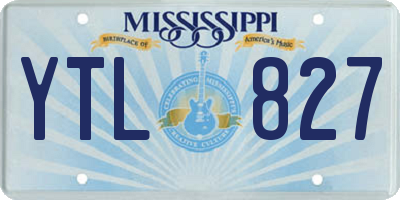 MS license plate YTL827