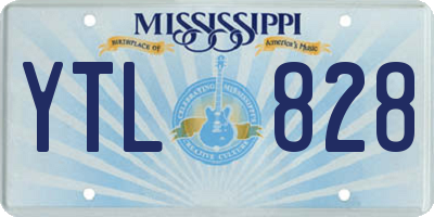 MS license plate YTL828