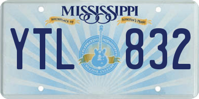MS license plate YTL832