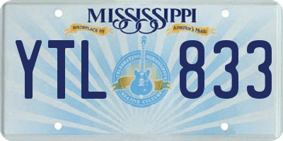 MS license plate YTL833