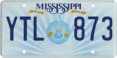 MS license plate YTL873