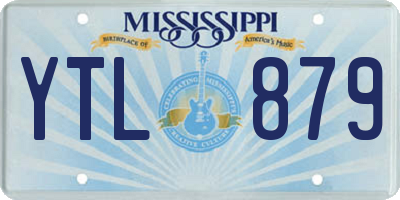 MS license plate YTL879