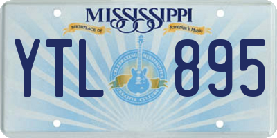 MS license plate YTL895