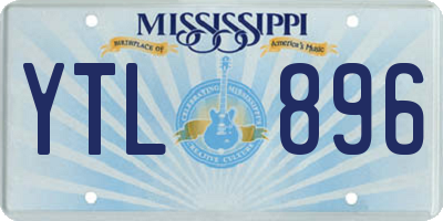 MS license plate YTL896