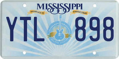 MS license plate YTL898