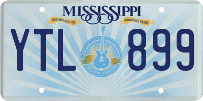 MS license plate YTL899