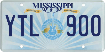 MS license plate YTL900